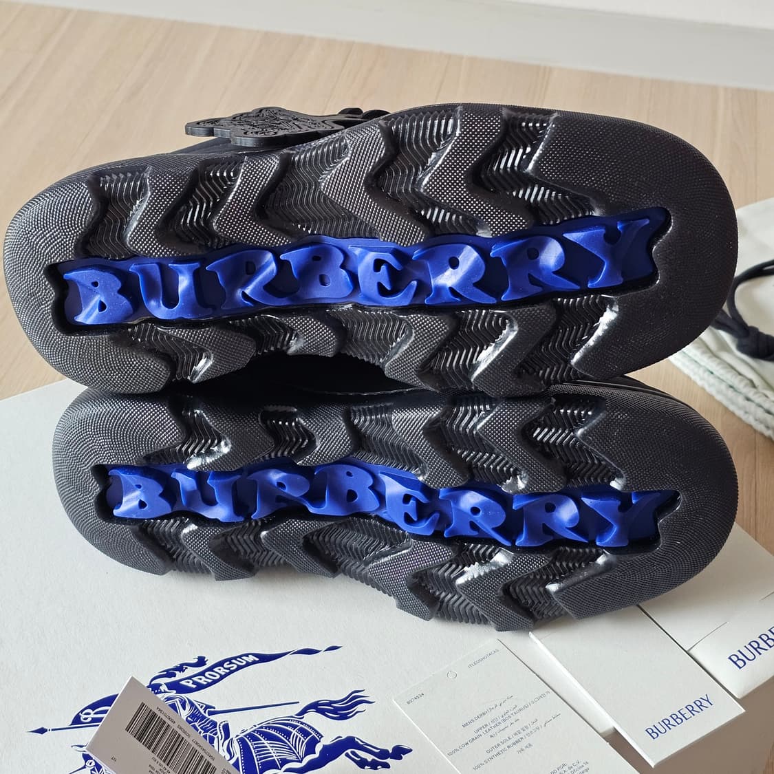 270 42 새제품) 버버리 크리퍼 스웨이드 누벅 더비 슈즈 구두 남자 상품이미지9