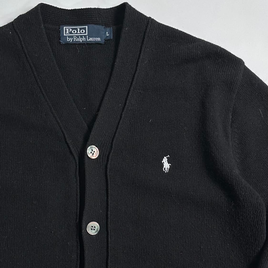 폴로 랄프로렌 블랙 울 가디건  상품이미지3