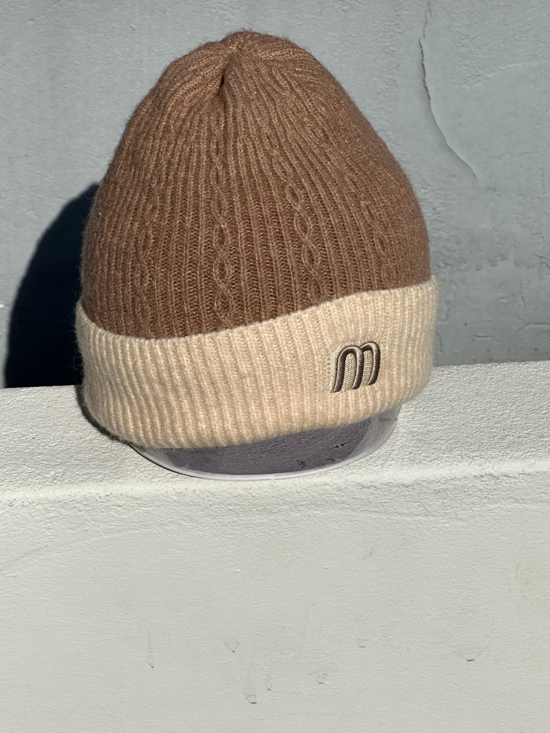 [M] 빈티지 베이지톤 비니 모자 상품이미지2