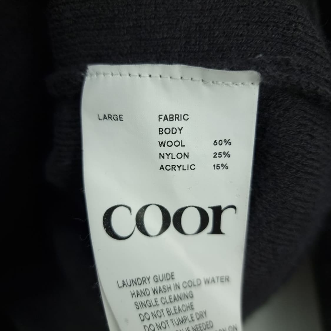 [쿠어] 미니멀 루즈핏 크루넥 니트 M18696 상품이미지7