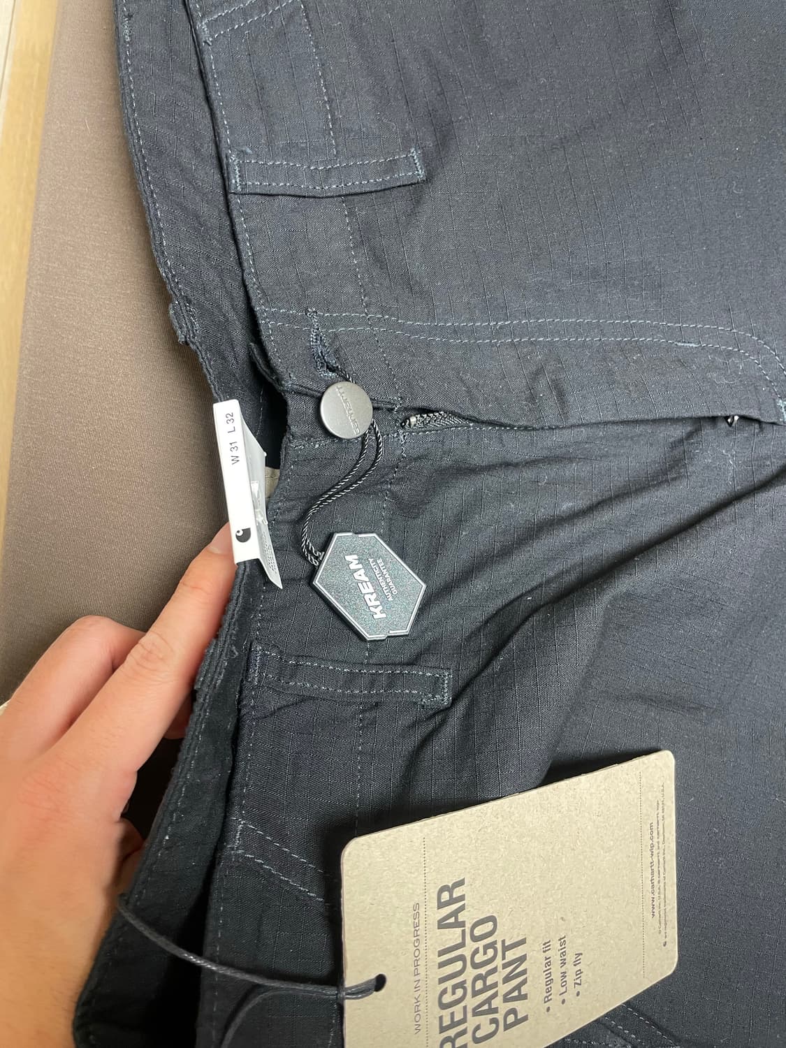 칼하트 wip 콜롬비아 립스탑 레귤러 카고팬츠 31x32사이즈 상품이미지2