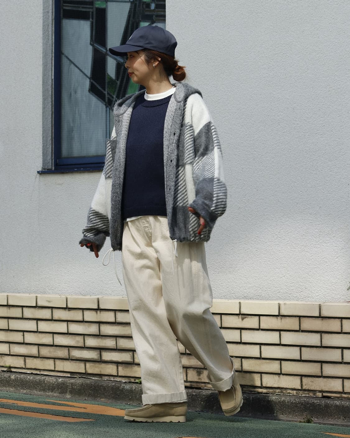 [1] 나나미카 25FW 모헤어 체크후드 셔츠 상품이미지5