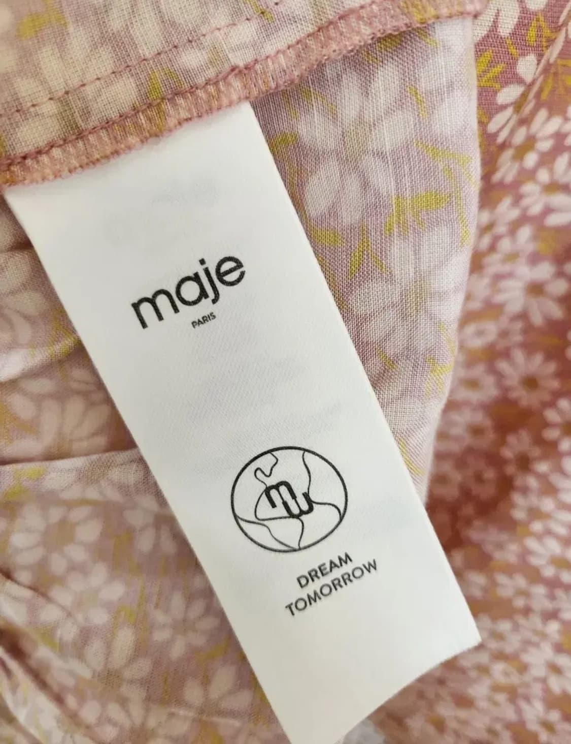 마쥬 2023 린넨블렌드 플로럴 랩원피스 66사이즈 상품이미지8