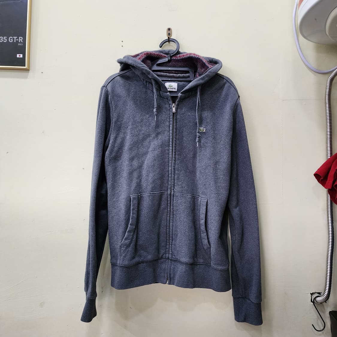 [L] 라코스테 풀집업 후드 (그레이) 상품이미지1