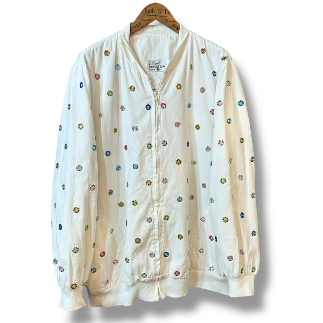 1980s USA OPAL 아일렛 디테일 자켓 상품이미지1