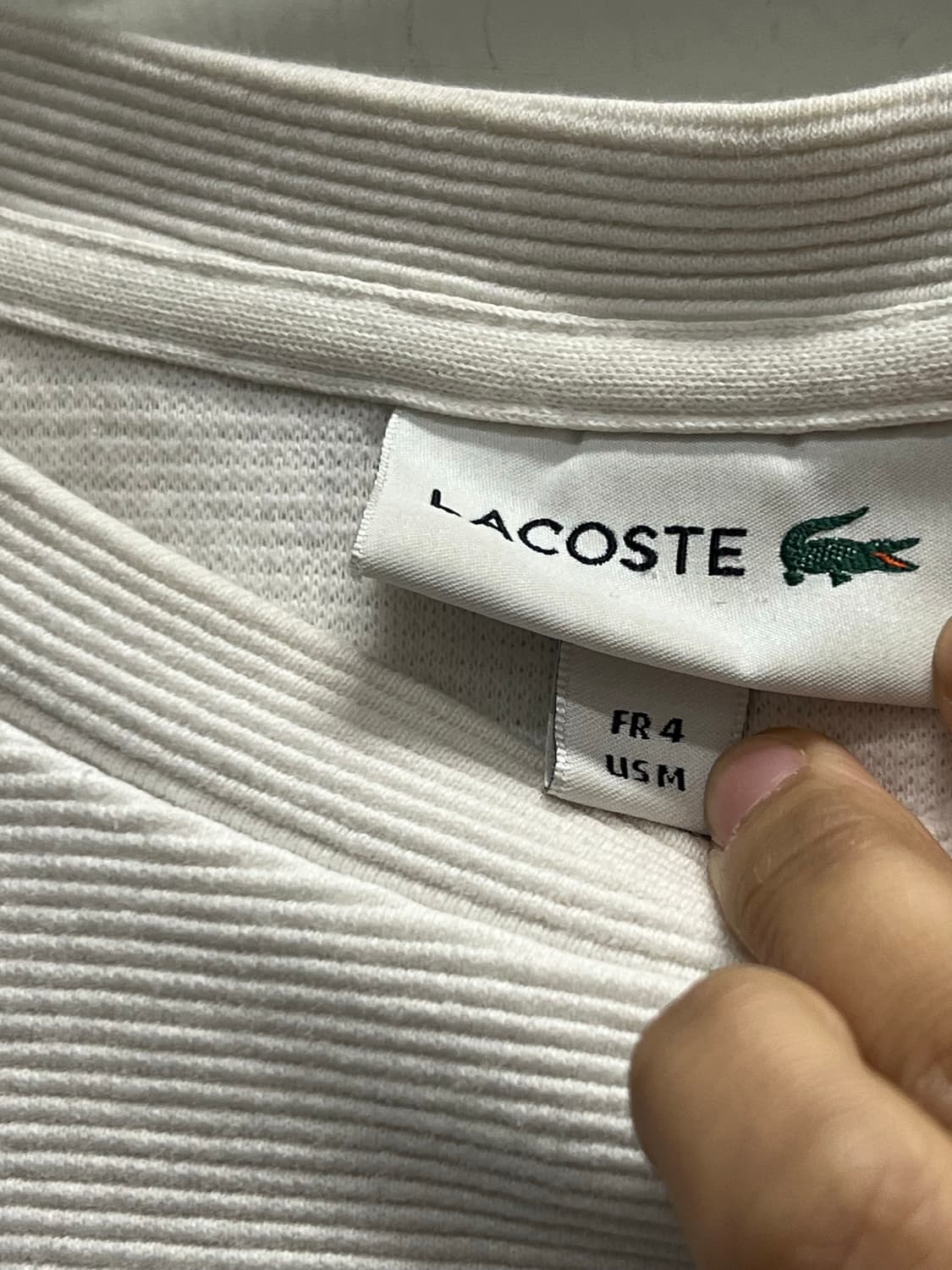 라코스테 배색 맨투맨 상품이미지4