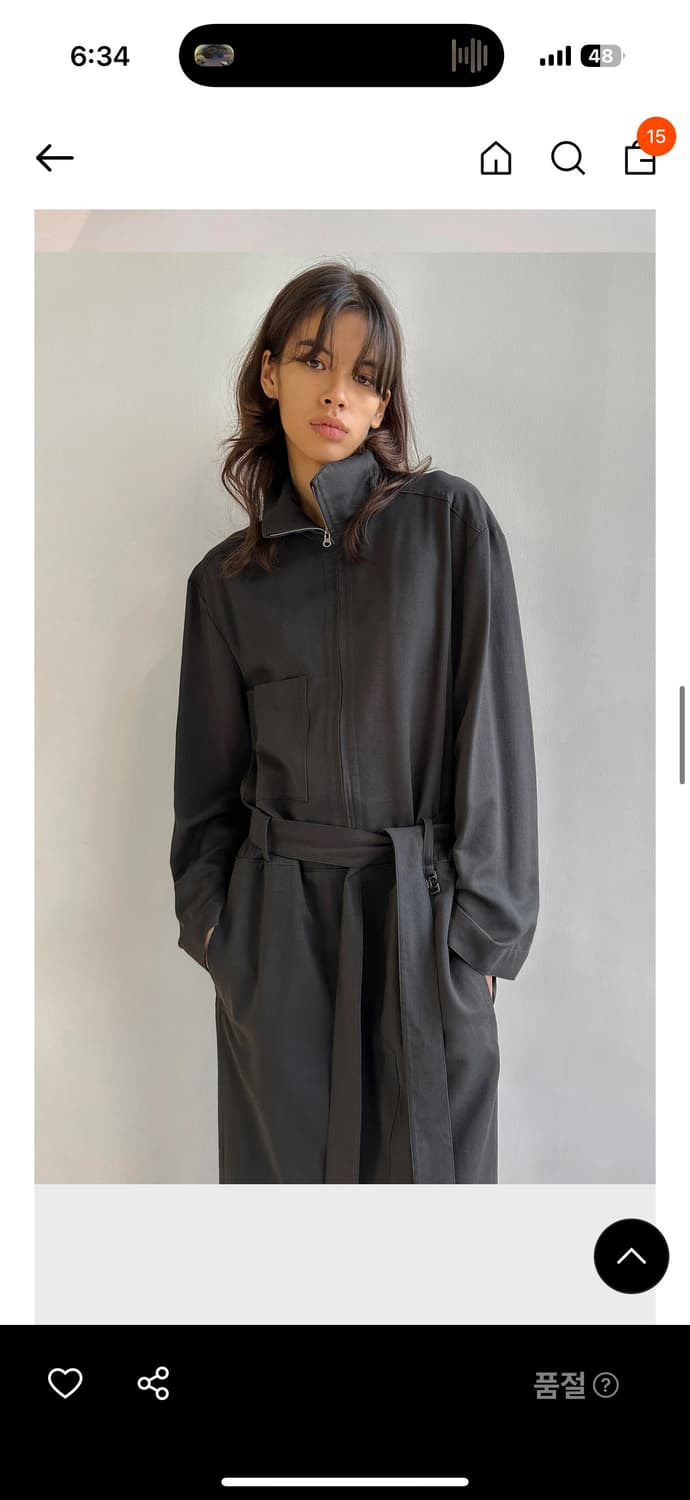 로우클래식 FRONT POCKET ZIP-UP DRESS S사이즈 상품이미지1