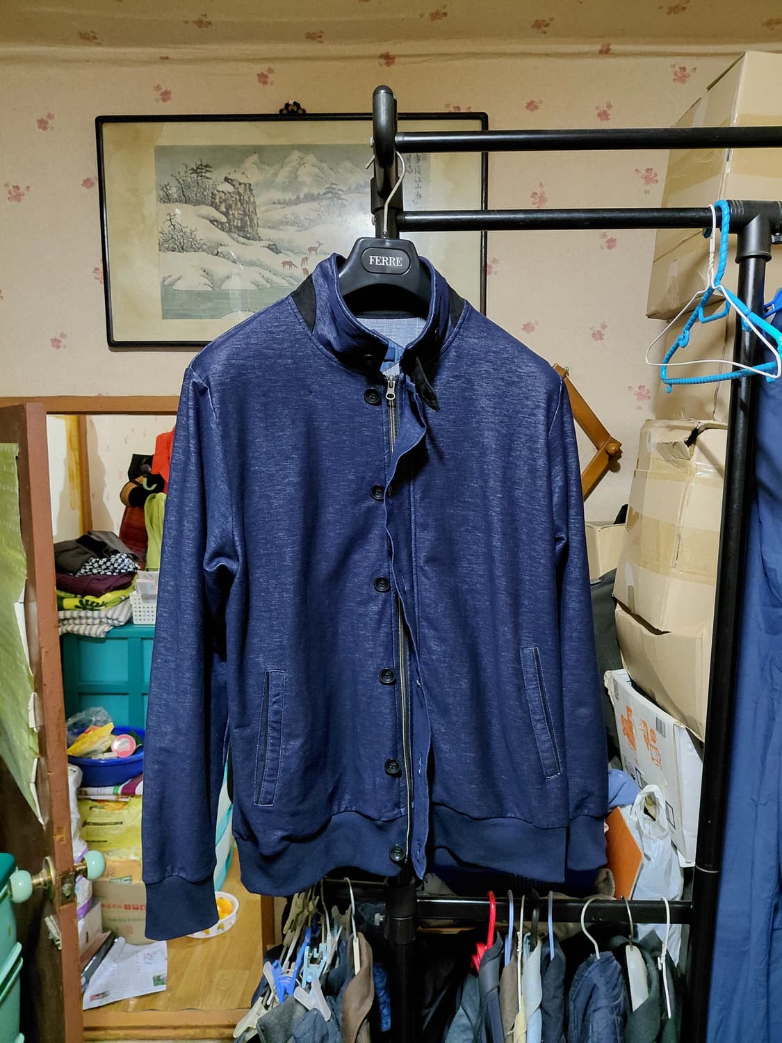 [TAKA Q]데님 헤링턴 자켓 XL(105)사이즈 상품이미지2