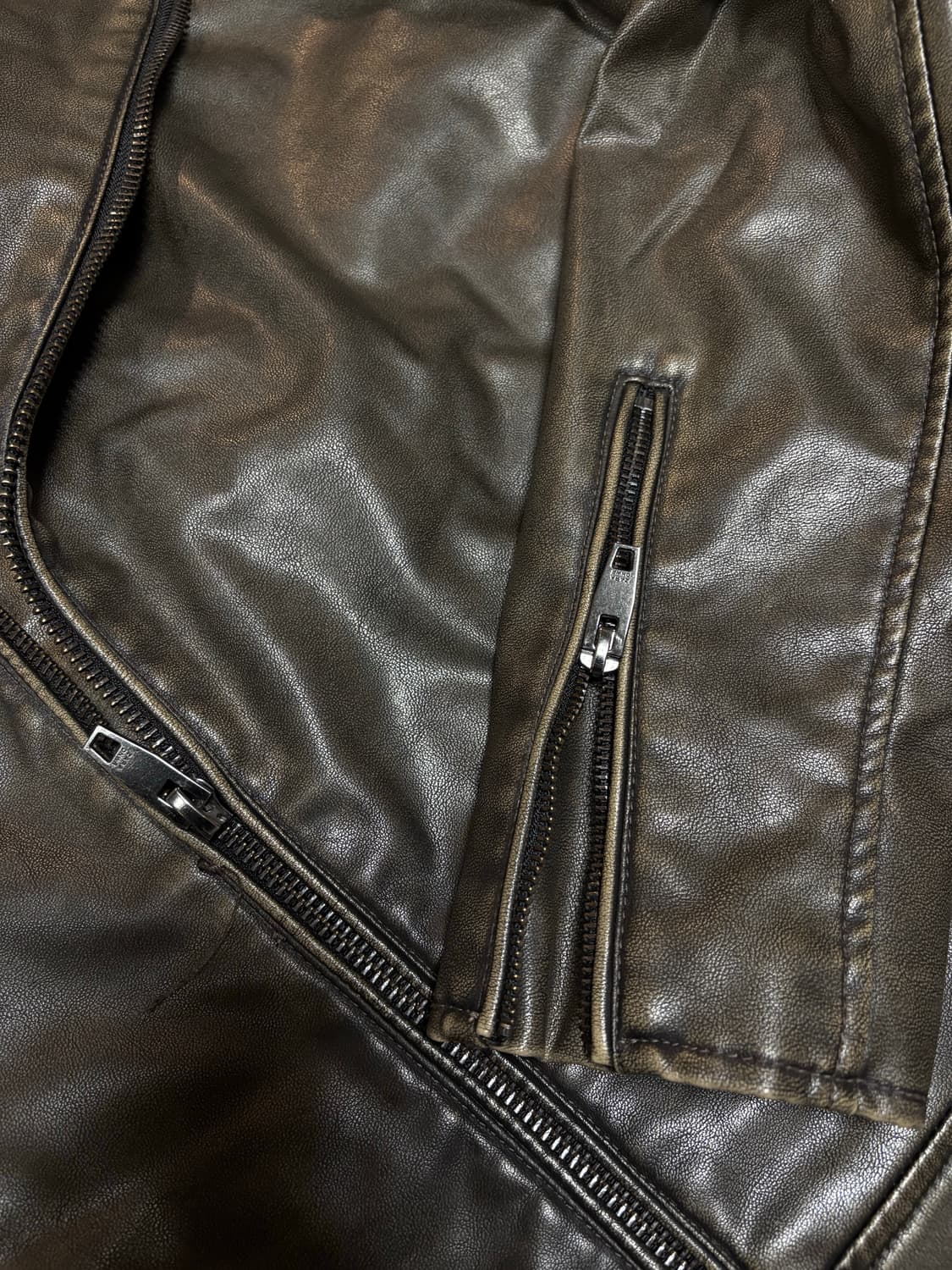 ZARA 에코 레더 라펠 칼라넥 라이더 상품이미지7