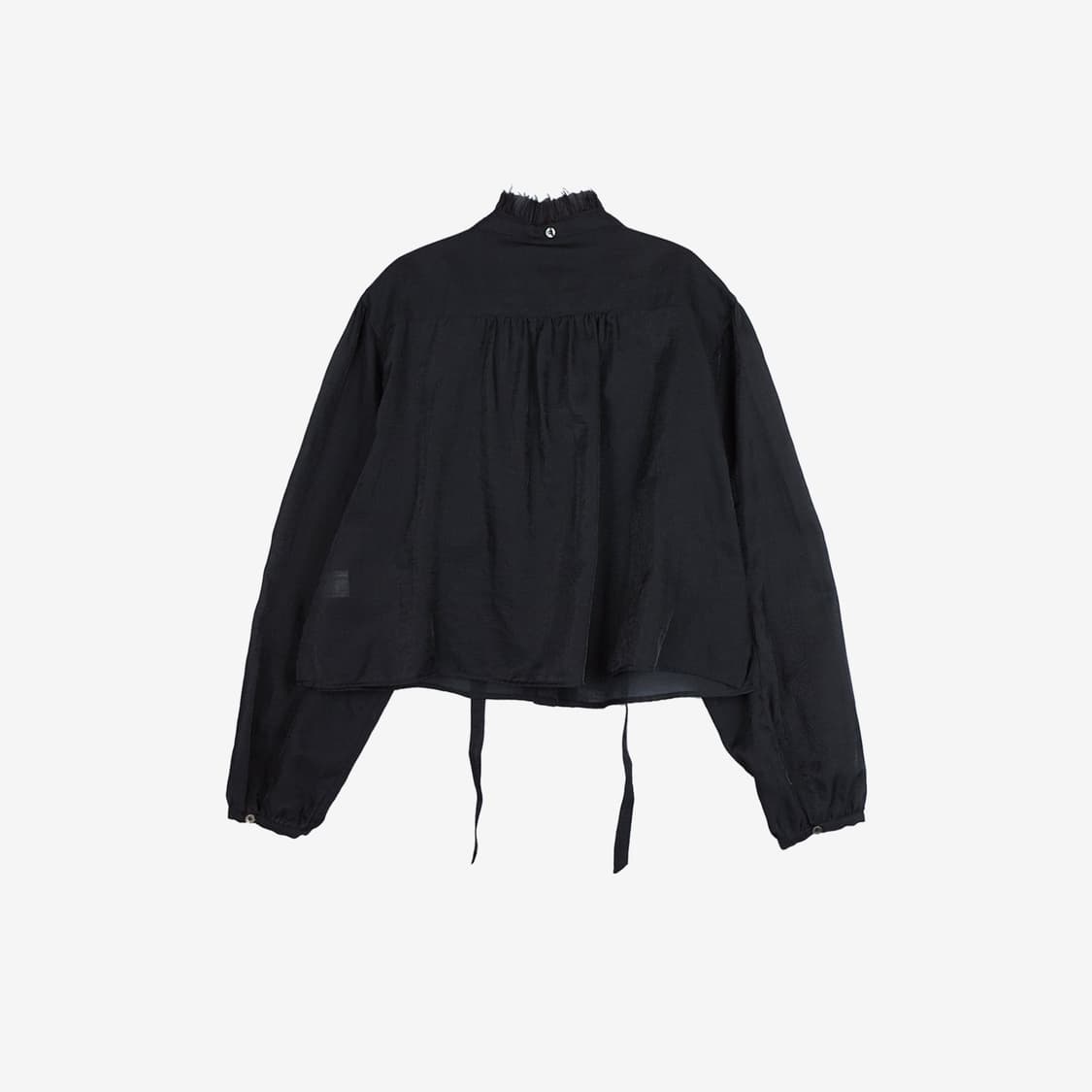 스탠드얼론 타이 넥 프릴 블라우스 상품이미지2