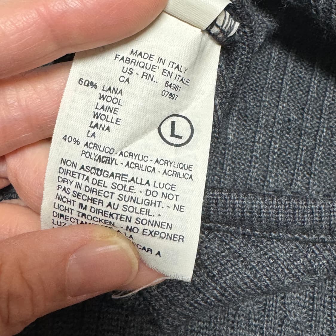 베네통 진그레이 니트 긴팔 원피스 예뻐요 상품이미지10