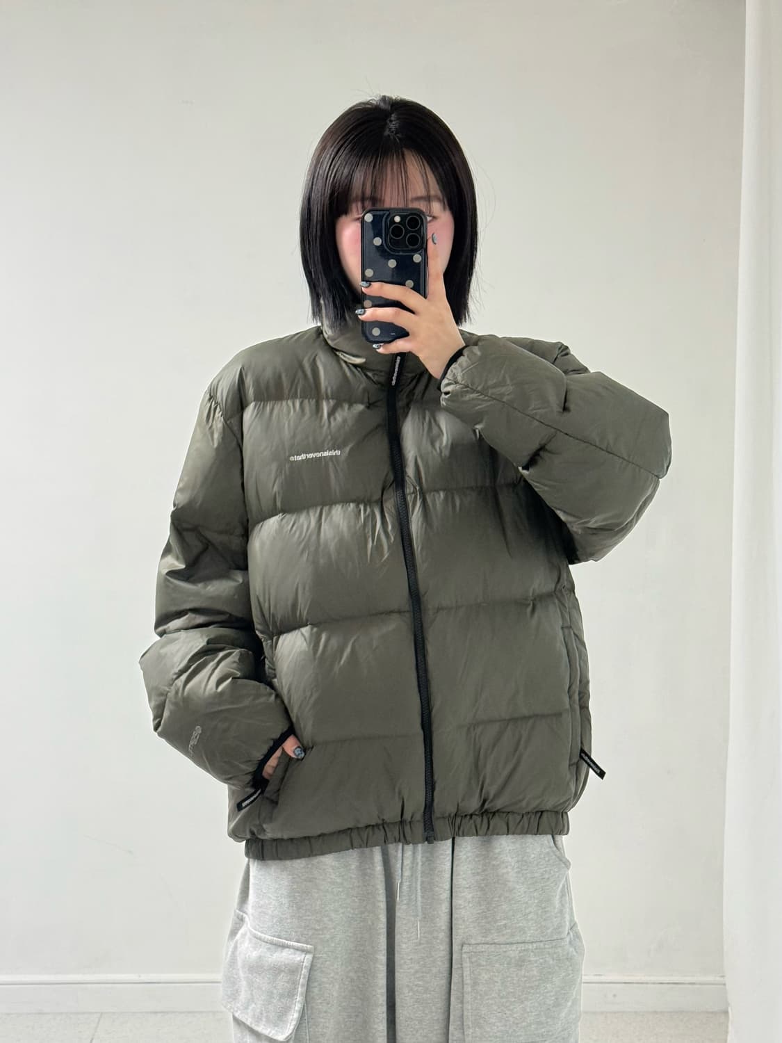 디스이즈네버댓 카키 덕 패딩 상품이미지2