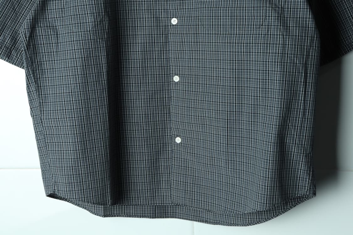 (L-XL) 반팔 카라 티셔츠 새상품 체크 아메카지-H32884 상품이미지4