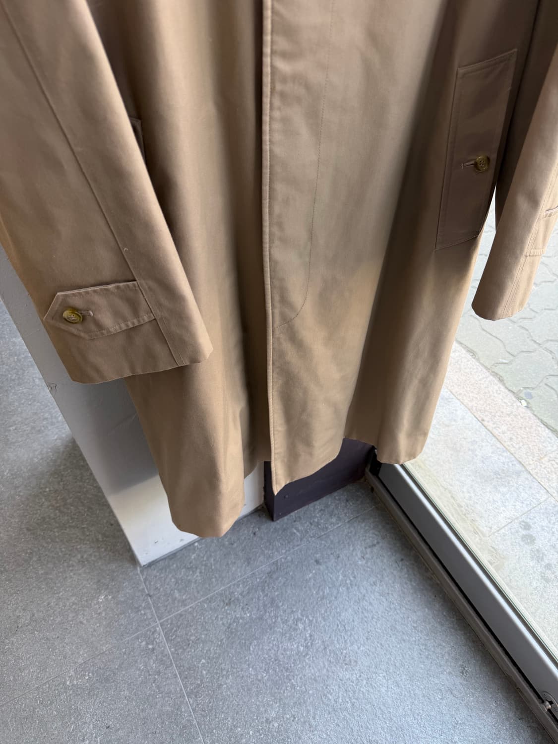 S/ 버버리 울라이닝 개버딘 브라이튼 맥코트 상품이미지4