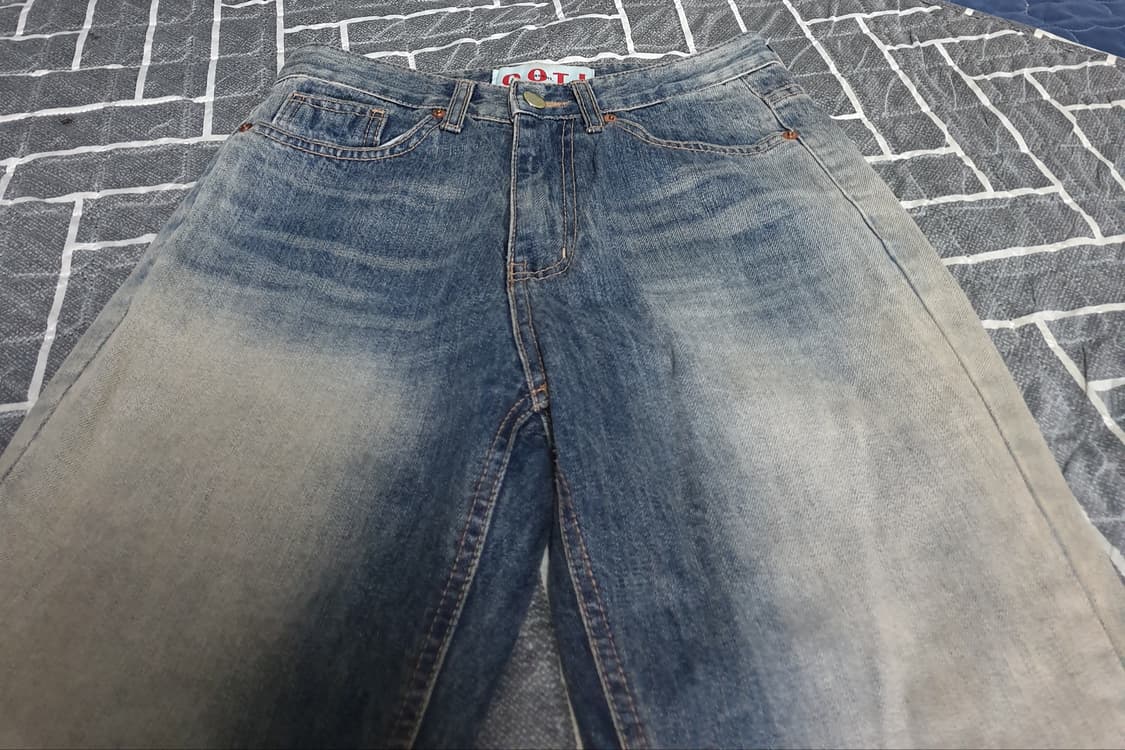 OOTJ 서울 로우라이즈 세미부츠컷 빈티지워싱 데님팬츠 (S) 상품이미지2