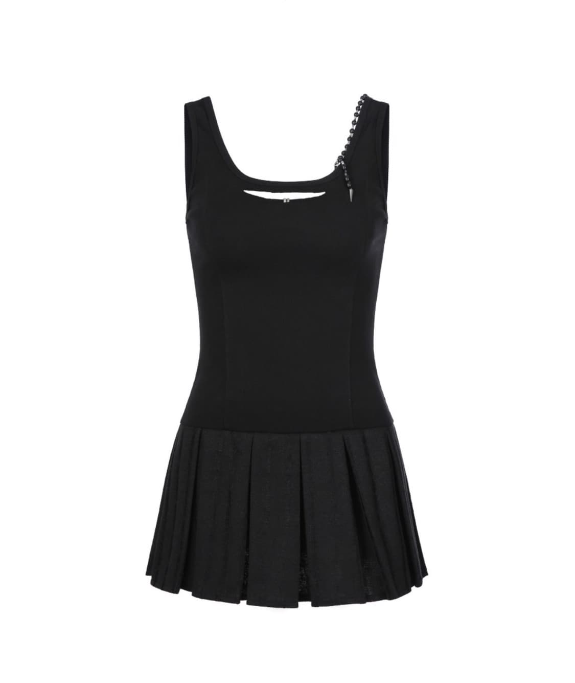 쇠아 Destroy Pleats Beads Dress 상품이미지1