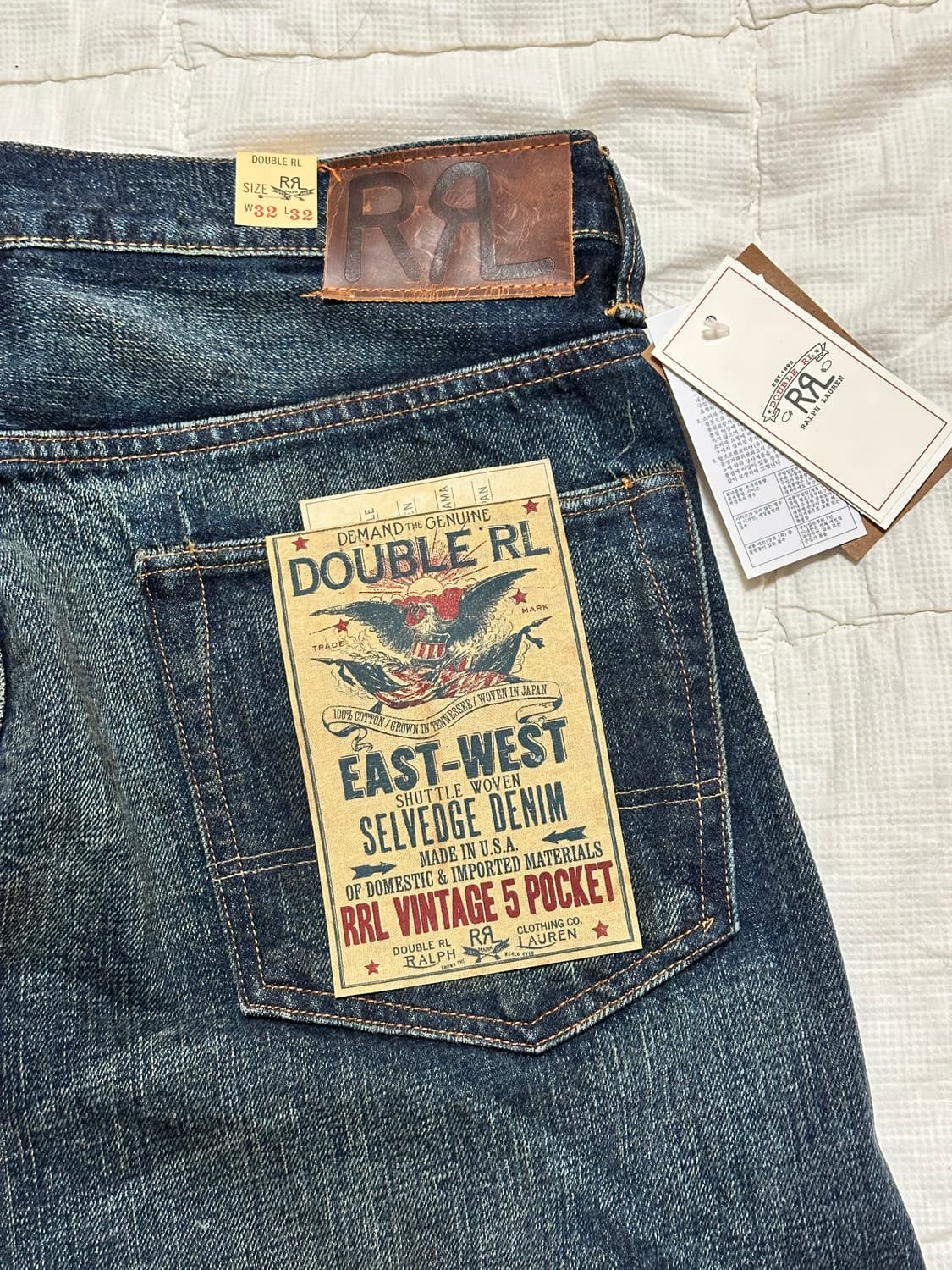 더블알엘 기빈스 셀비지진 32-32 새상품 상품이미지6