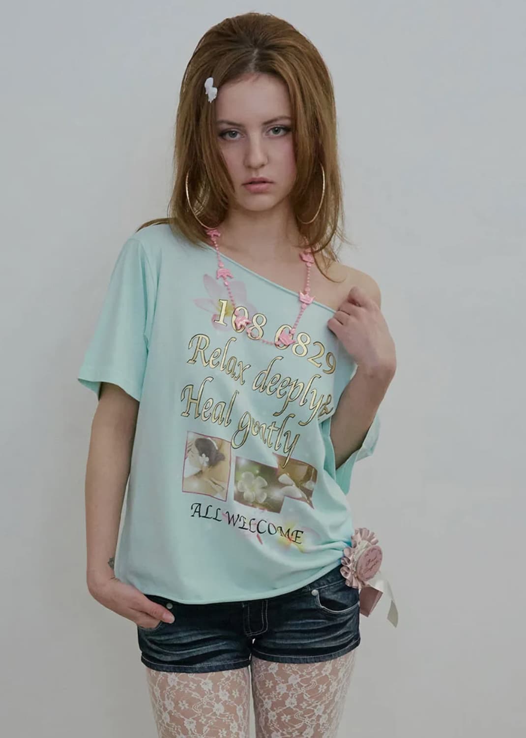 구해요 스컬프터 Healing Off-Shoulder Tee 상품이미지1