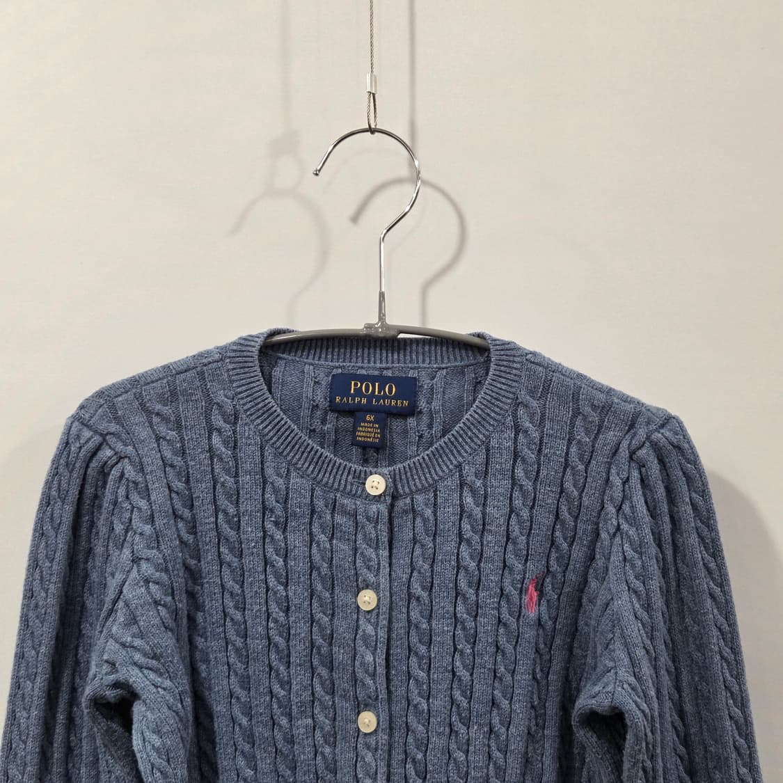 폴로랄프로렌 키즈 케이블 니트 가디건 6X  상품이미지2