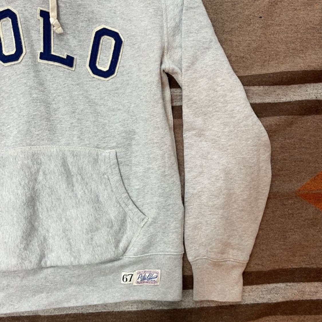 [95] 폴로 기모 자수 후드티 상품이미지3