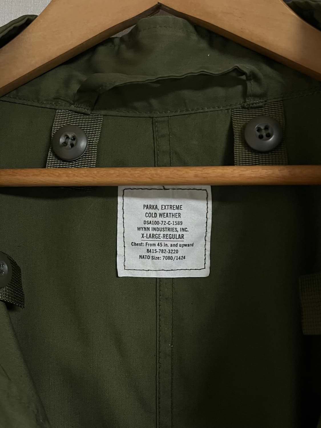 M65 피쉬테일 파카 오리지널 개파카 XL 민트급 상품이미지3