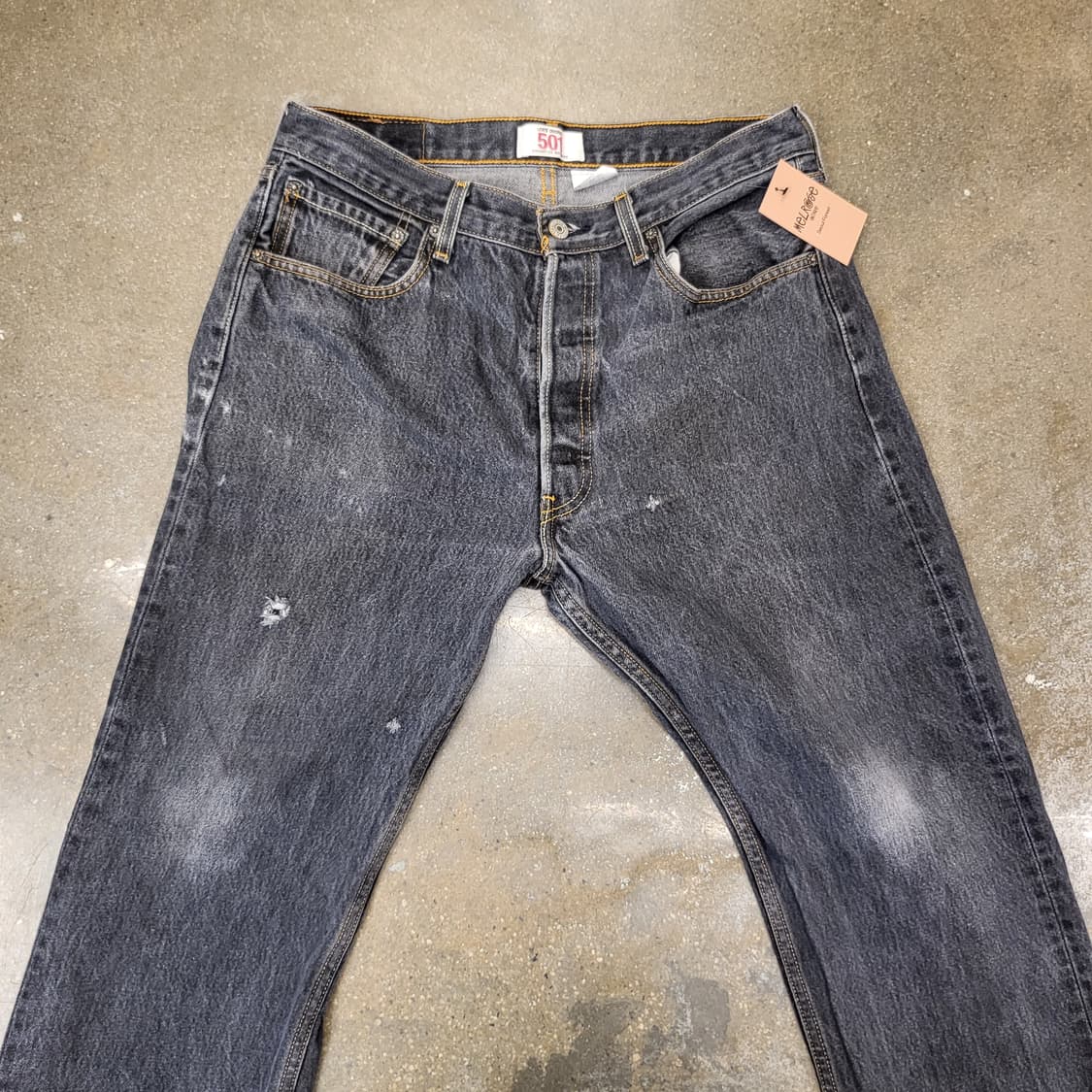 Levi's 오리지널 리바이스 501 청바지 워싱 데님 상품이미지2