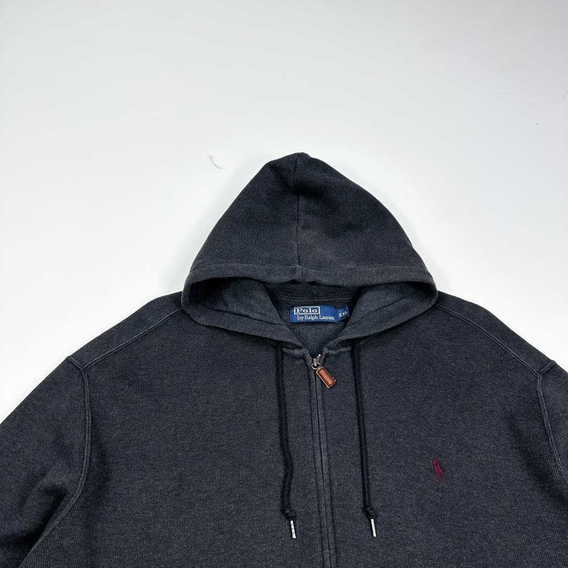 폴로 랄프로렌 포니 차콜 후드집업 (XXL) 상품이미지1