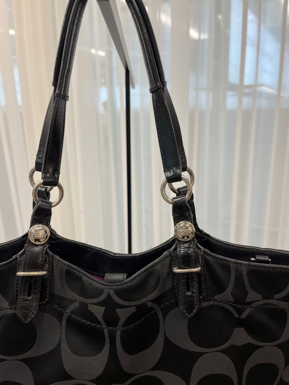 Coach Black Big Bag 상품이미지4