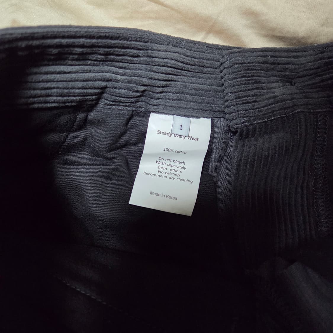 [1] 스테디에브리웨어 릴렉스드 코듀로이 팬츠 다크그레이 / sew 상품이미지3