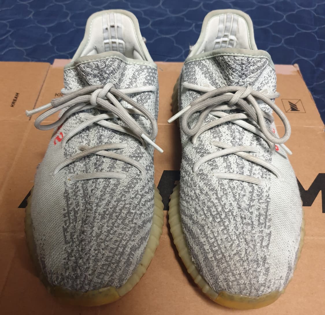 아디다스 이지부스트 350 V2 블루틴트 스니커즈 (290) 상품이미지3