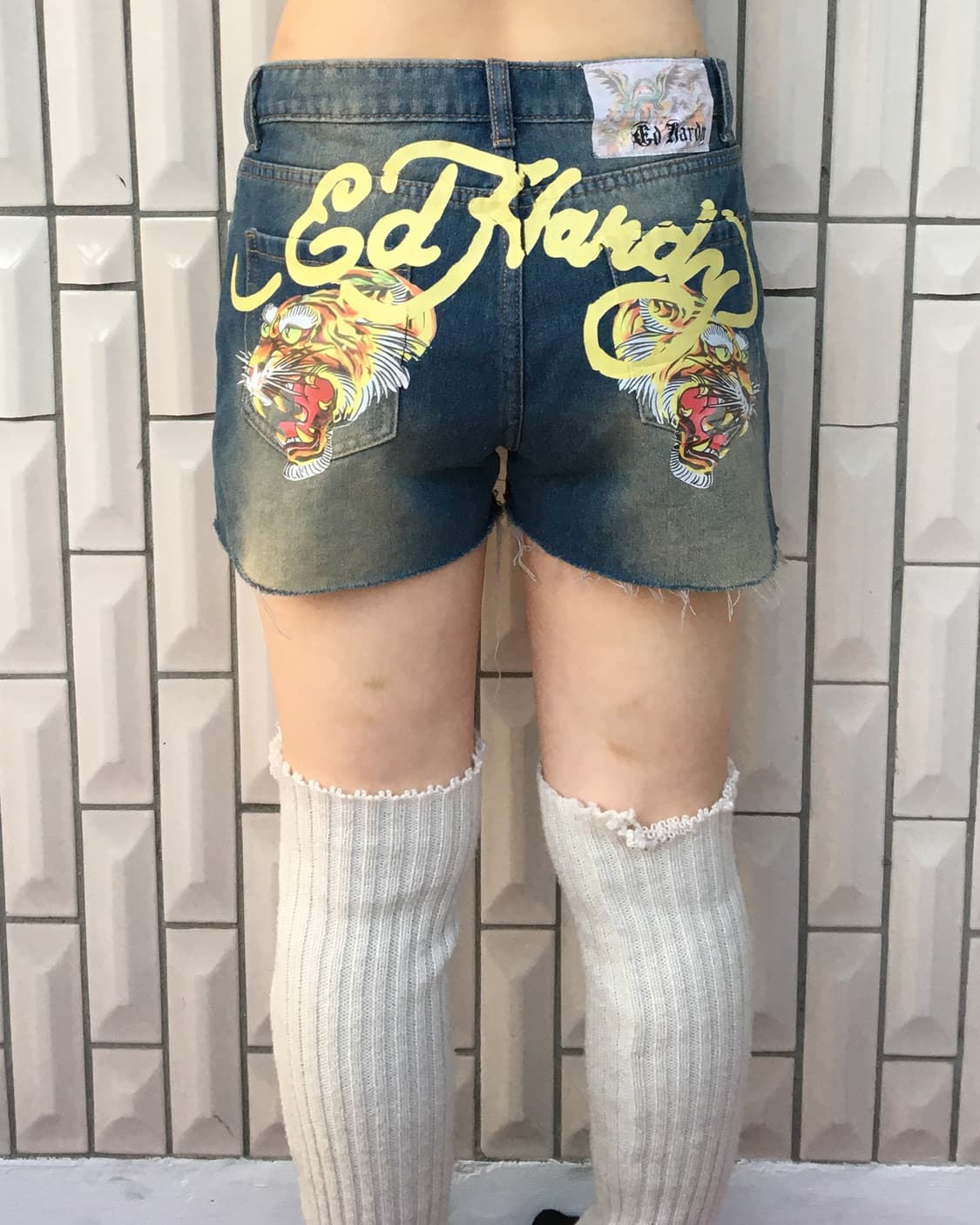 Edhardy printing denim short 상품이미지6