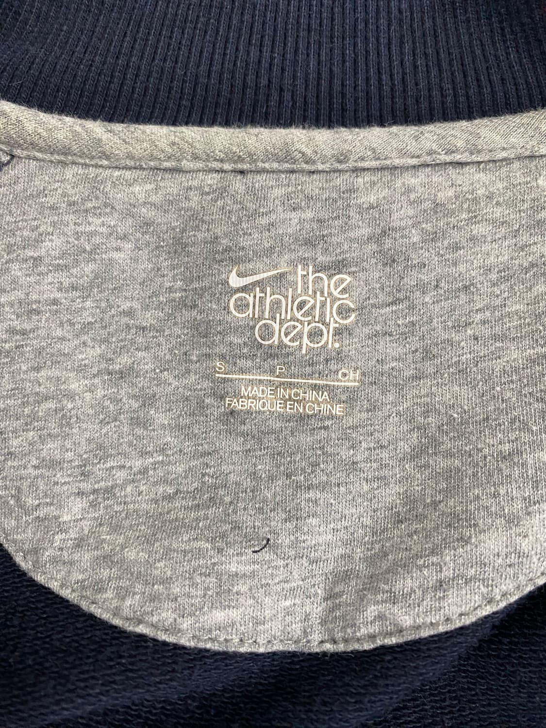 나이키 올드스쿨 네이비 집업 코튼져지 S <570> 상품이미지5