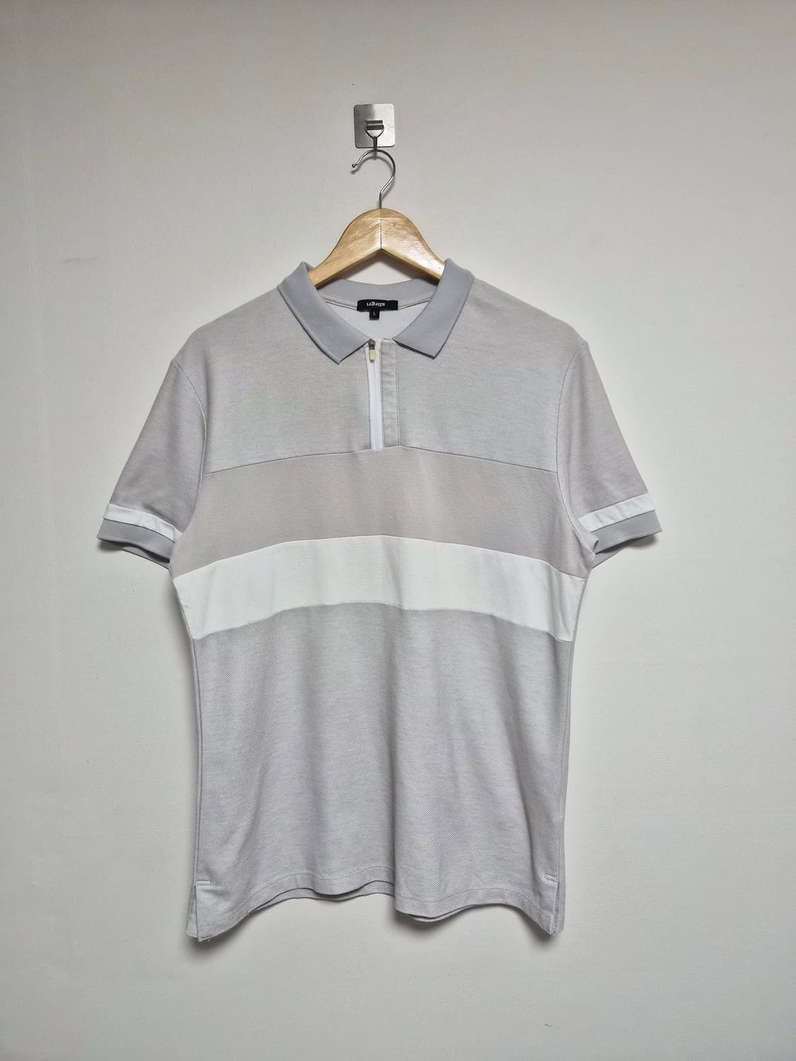 알레그리allegri 절개 카라티셔츠 L - T156 상품이미지1