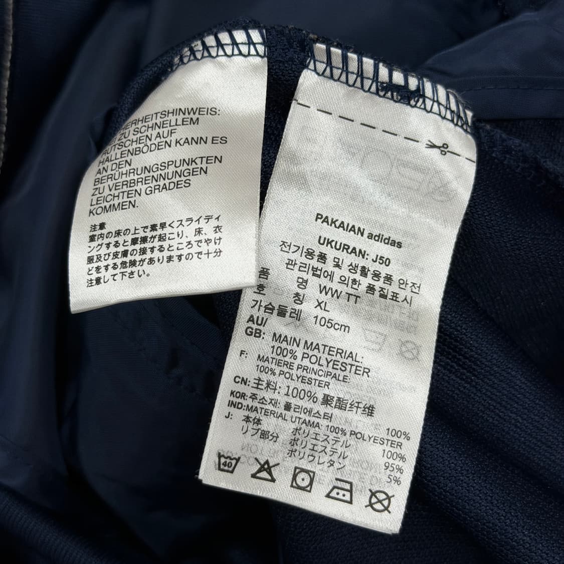 아디다스 워크웨어 포켓 트랙탑 져지 자켓 네이비 XL 상품이미지4