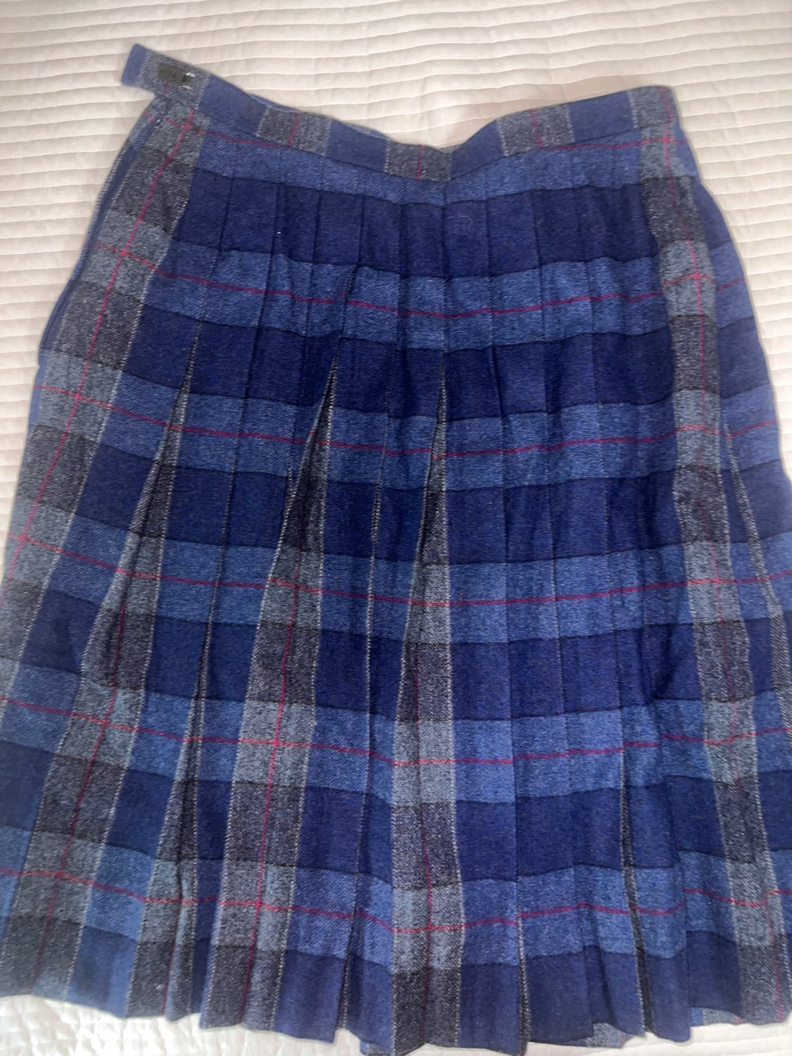 wool check skirt 울 모직 체크 스커트 일봉 상품이미지5