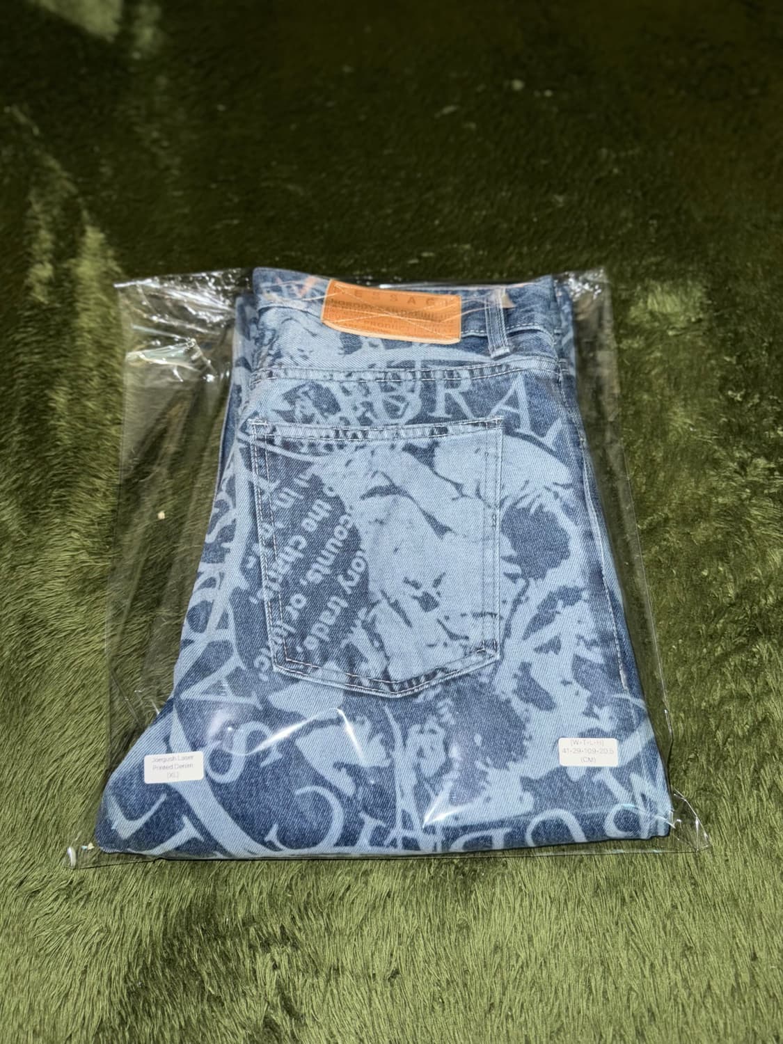 [XL] JOEGUSH 조거쉬 레이저 프린팅 데님 팬츠 인디고 상품이미지10