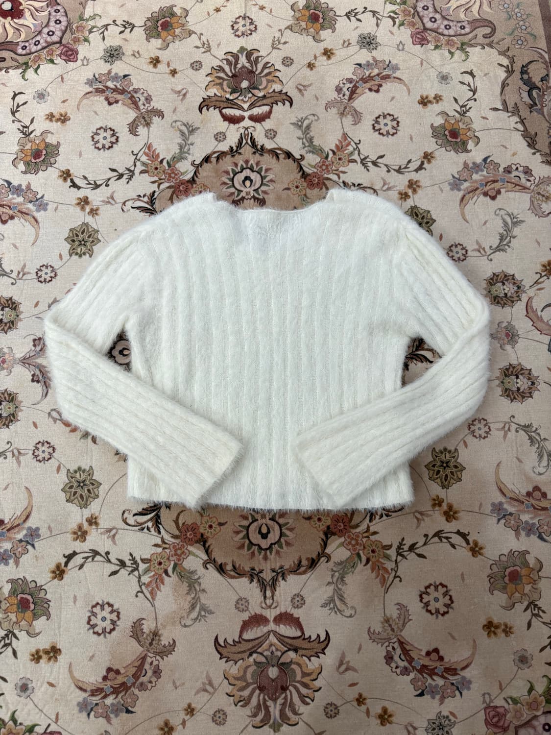 vtg 헤어리 v넥 크롭니트 상품이미지2