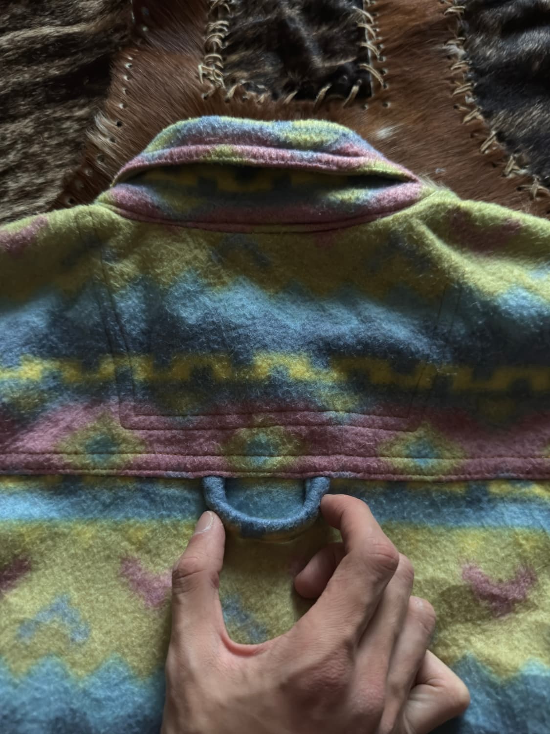 vtg Aztec Ethnic fleece shirt 상품이미지9