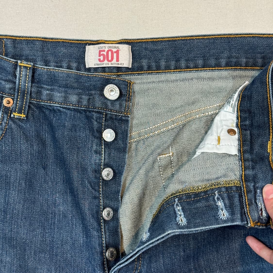 36inch) 리바이스 501 버튼플라이 데님 청바지 상품이미지8