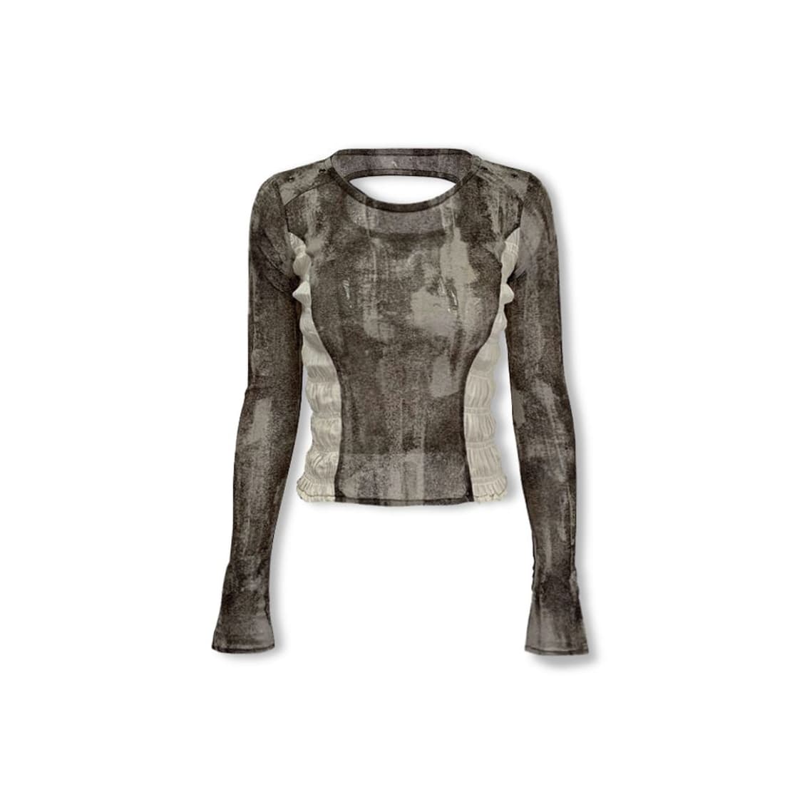 0104 excursive top - brown 상품이미지3