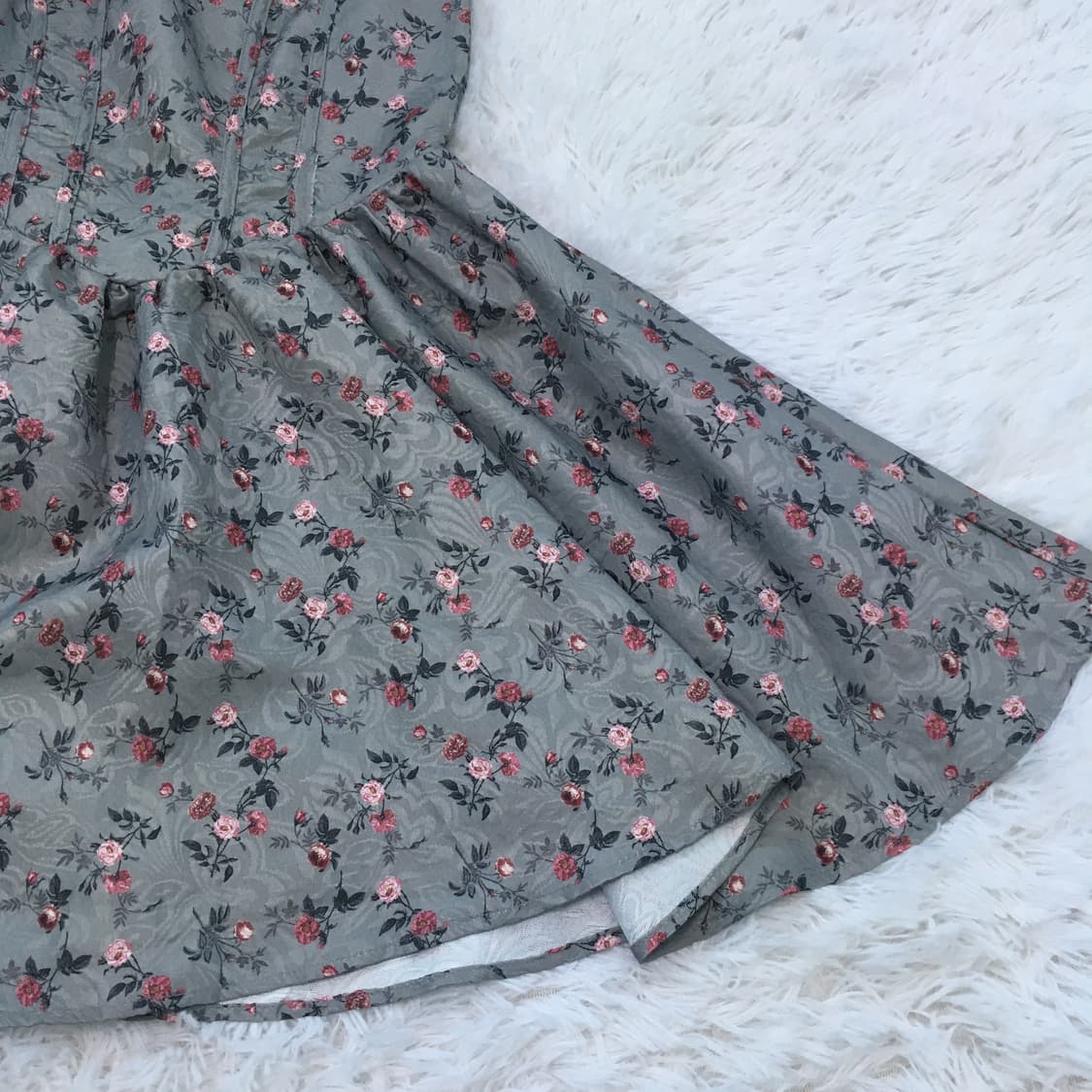 빈티지 민트 플라워 패턴 원피스 774 y2k 스트릿 갸루 펑키 일본빈티 상품이미지4