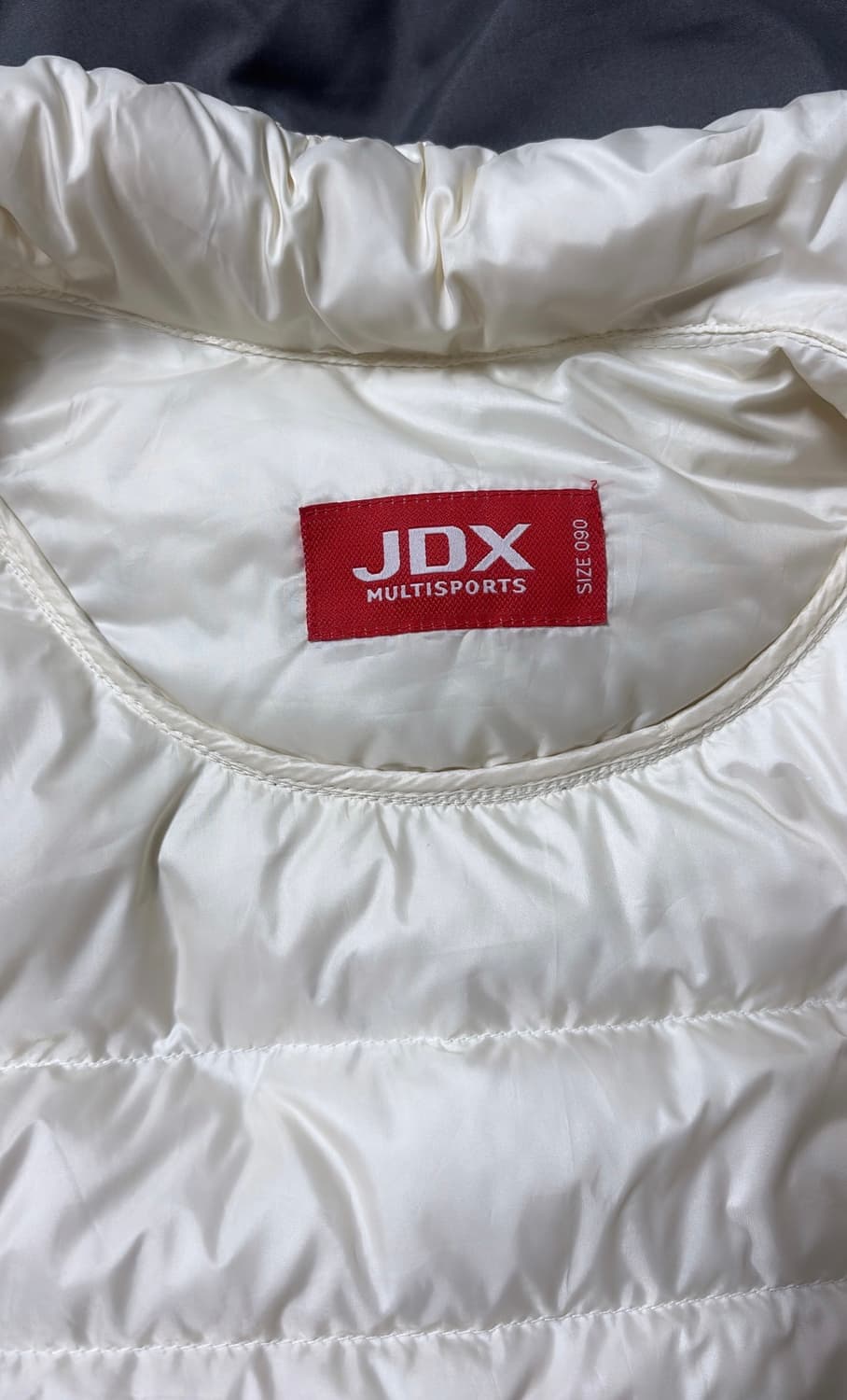 JDX 아이보리/블랙 경량 패딩 자켓 90 상품이미지4