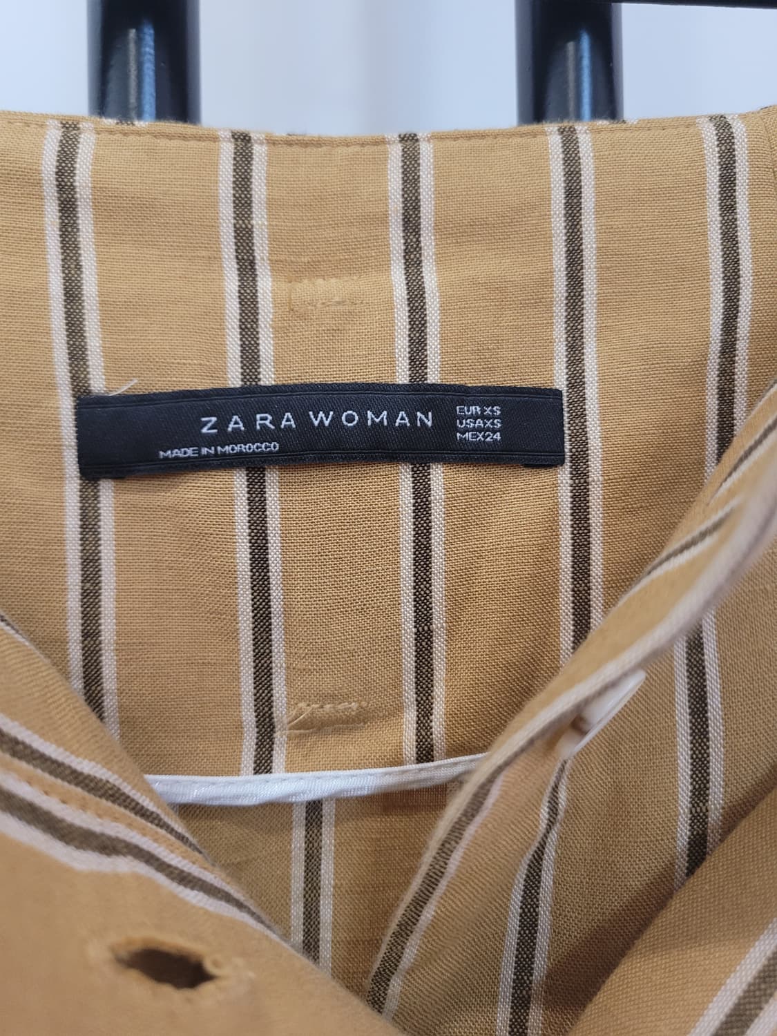 자라 ZARA 린넨 스트라이프 롱스커트 XS사이즈 택달린새제품 상품이미지7