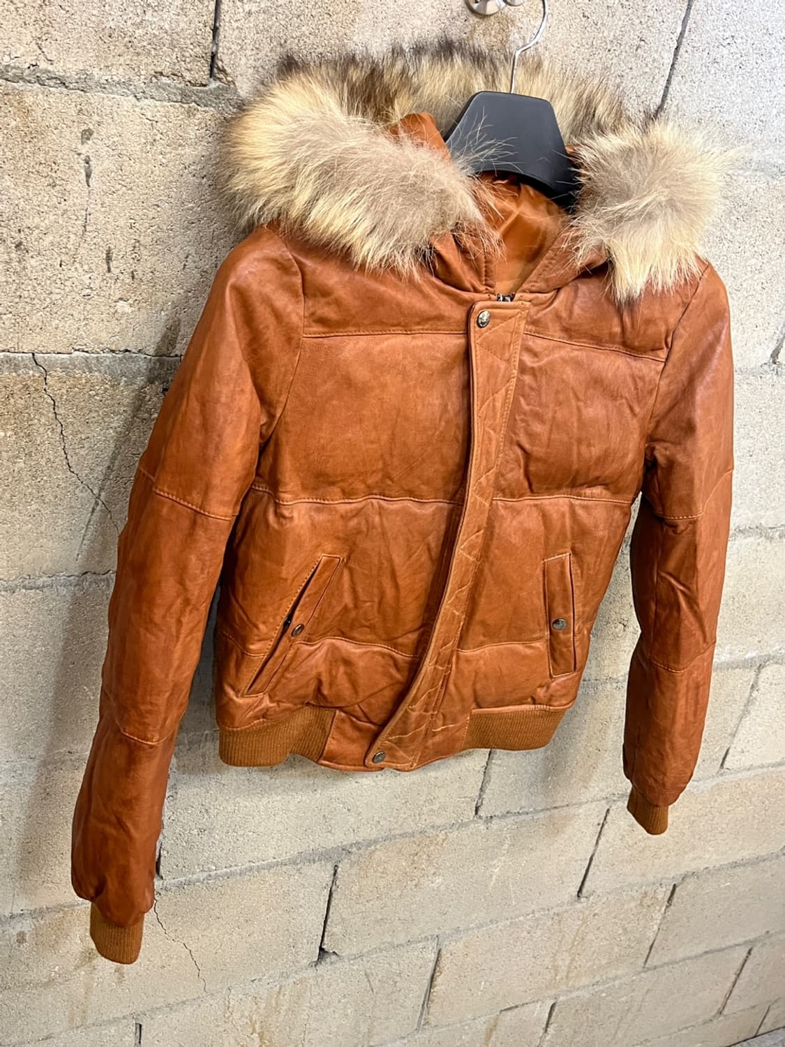 유즈드 퍼 레더 자켓 상품이미지3