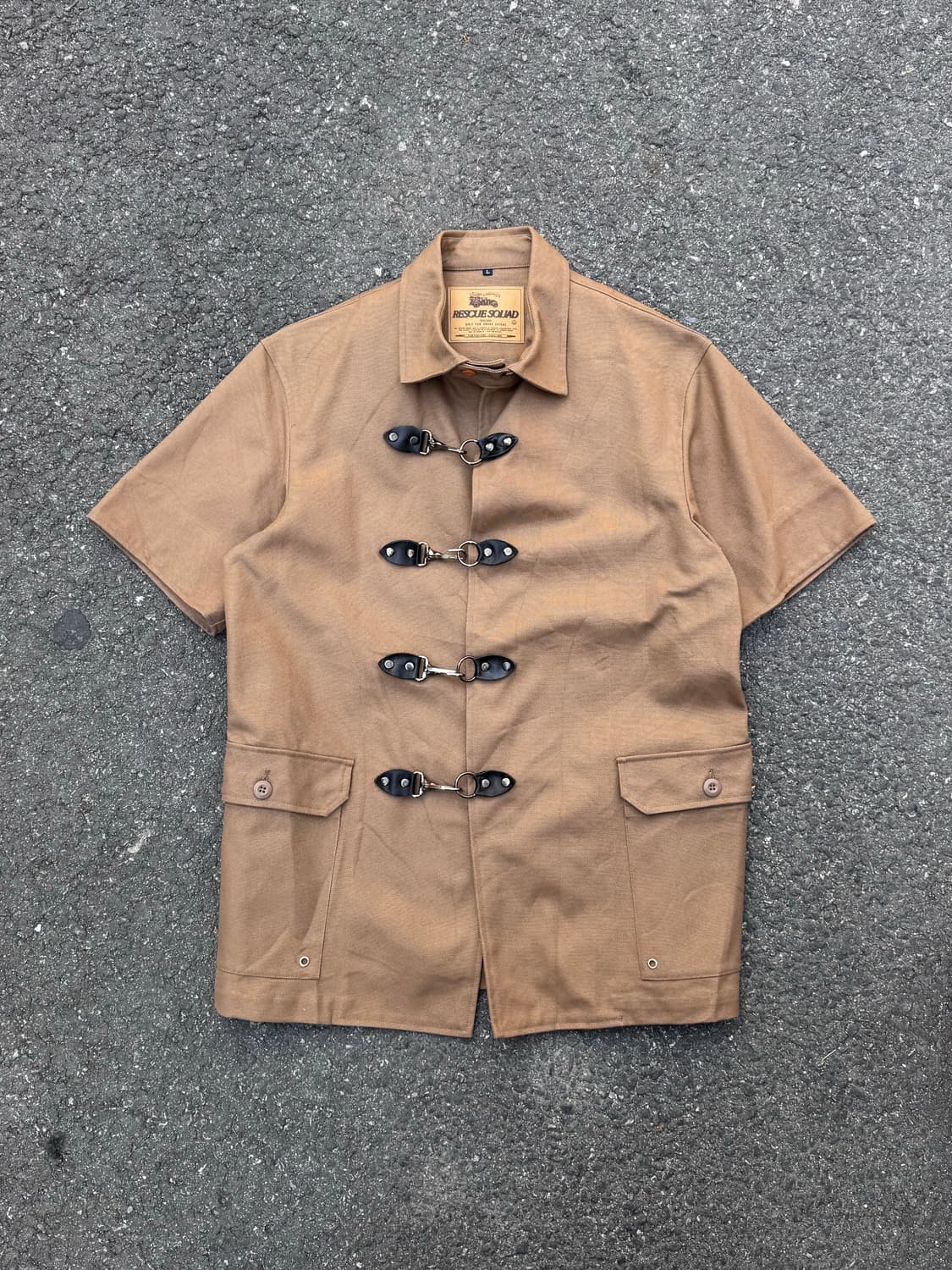 Rescue Souad 후크 버클 반팔셔츠  상품이미지2