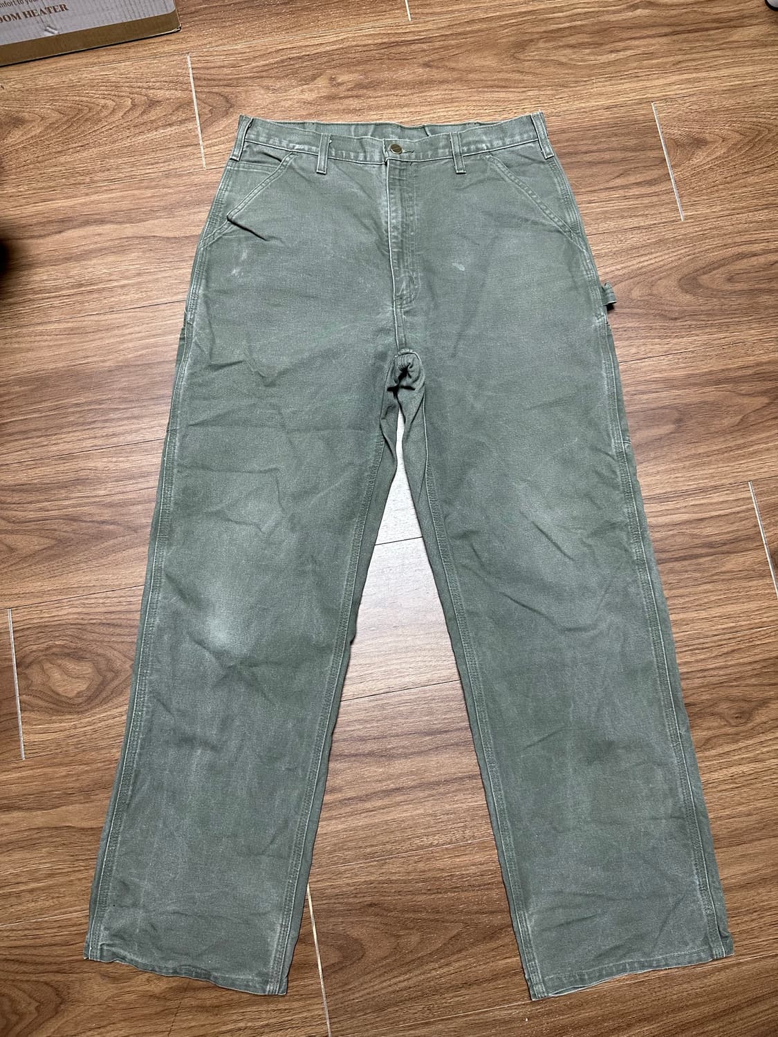 OG 빈티지 칼하트 카펜터 워크팬츠 B11 모스그린 상품이미지1