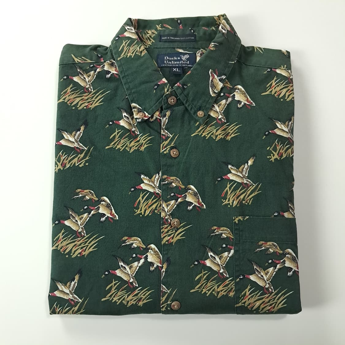 CK213 XL 덕언리미티드 90s 포레스트그린 셔츠 남방 상품이미지8