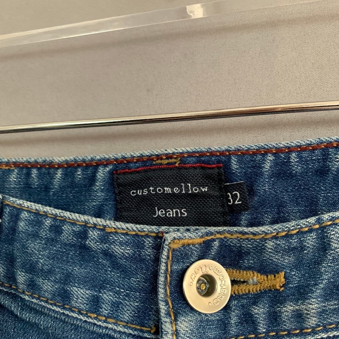 32인치 커스텀멜로우 자수 스판 데님 청바지 상품이미지9