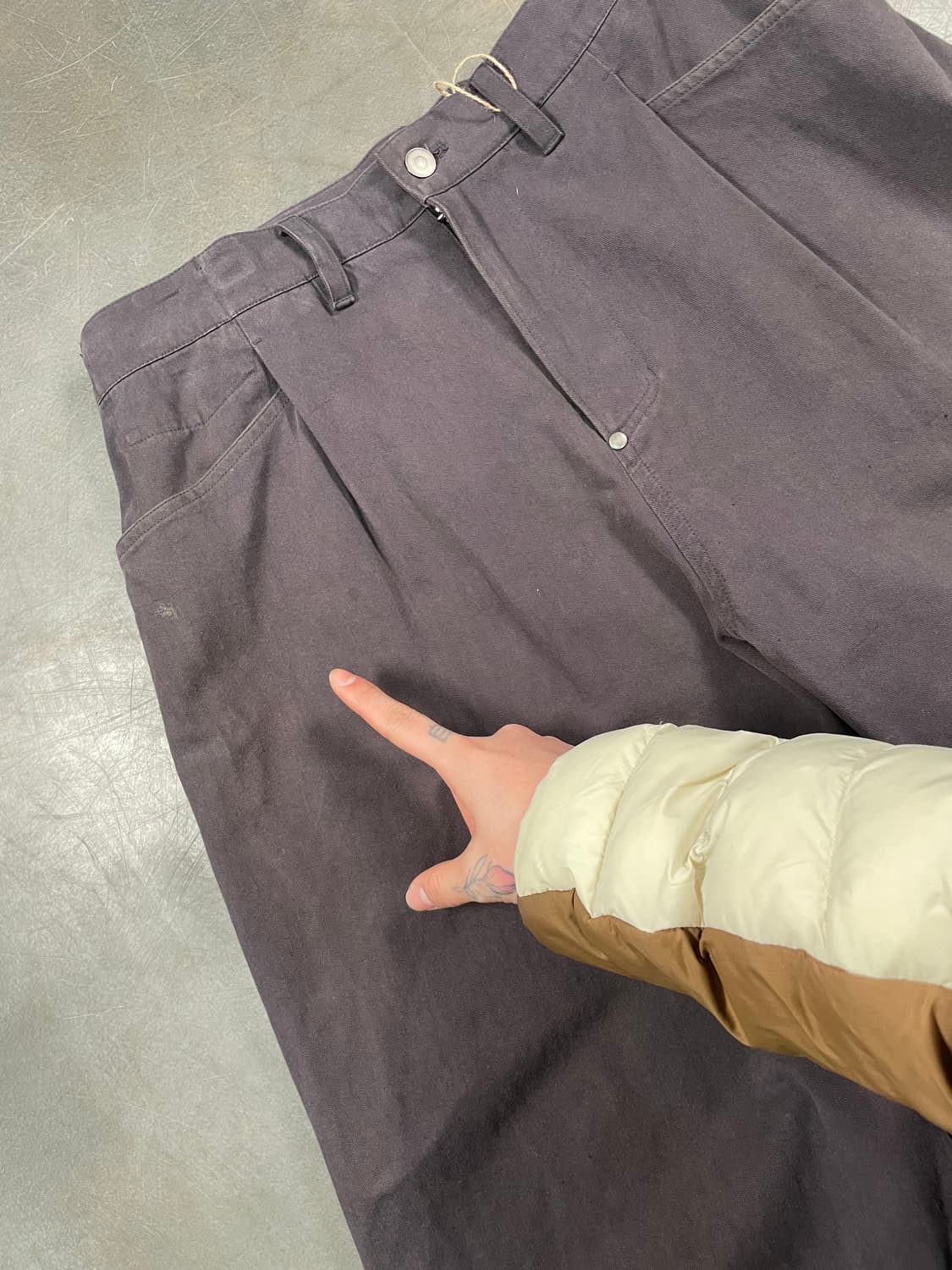 폴리테루 원턱 고시마 팬츠 상품이미지4