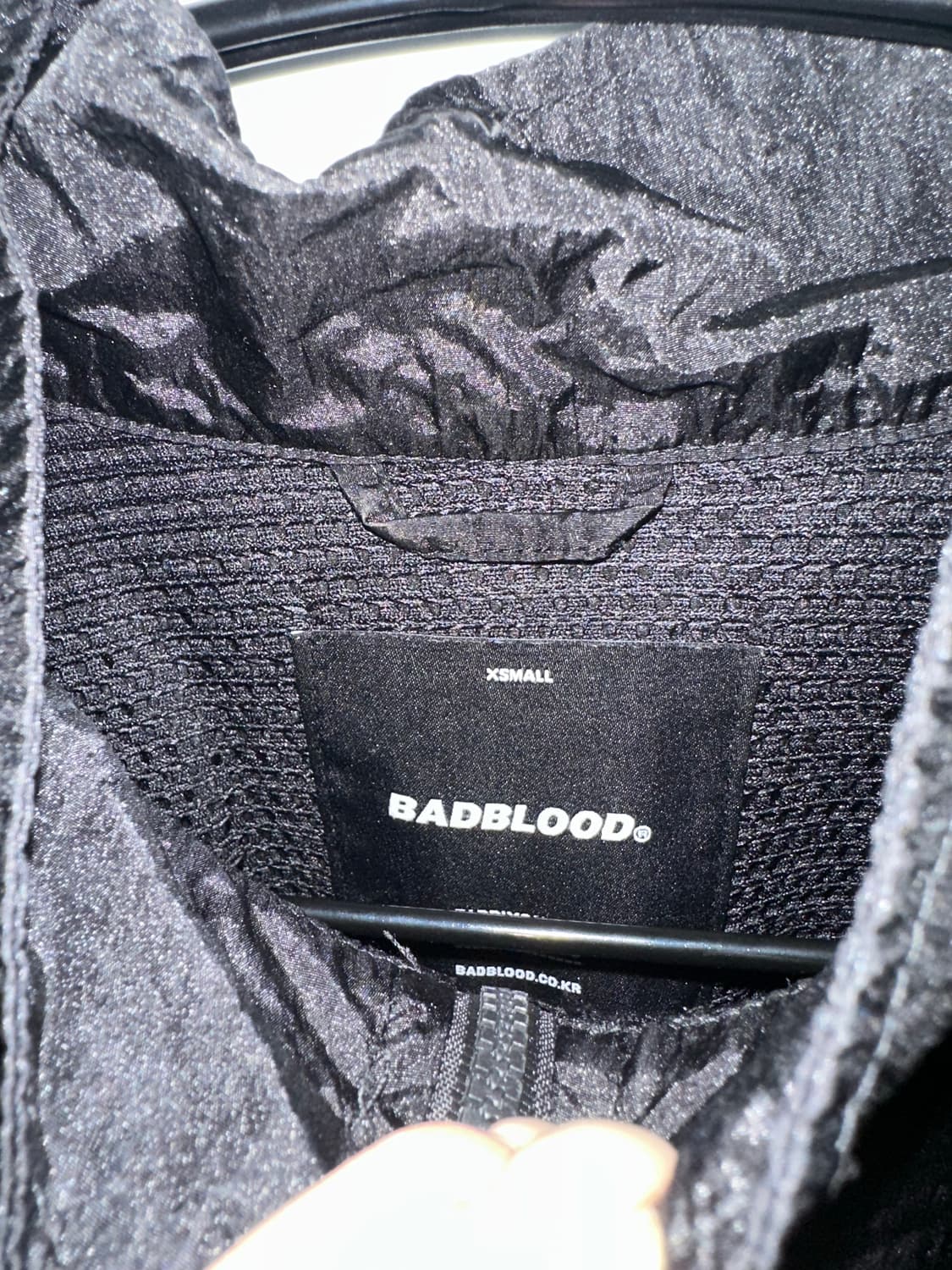배드블러드 바람막이 블랙 상품이미지2